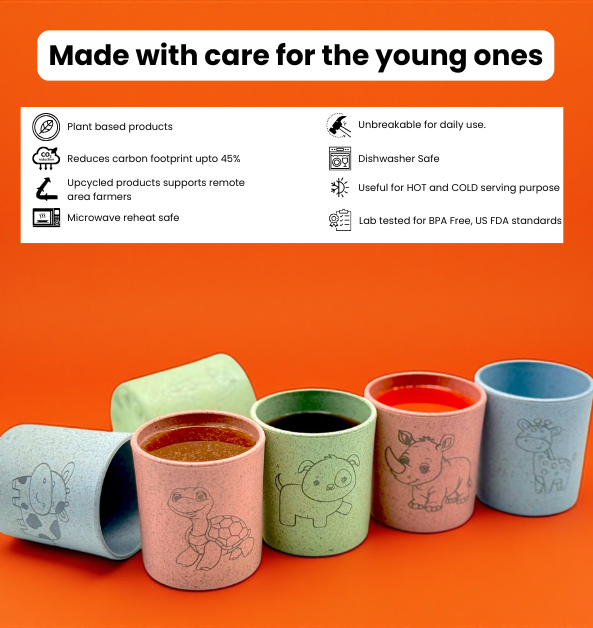 Inaari Kids Glass | 110ml | Set of 6