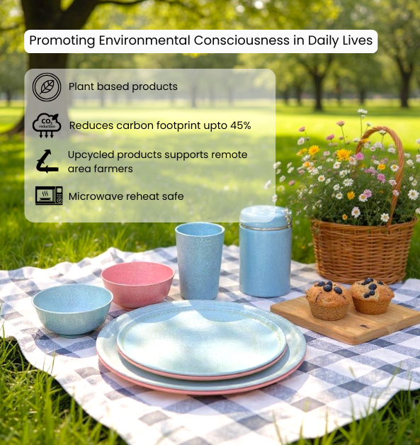 Pello 8 Piece Dinner Set | Glacier Blue and Chroma Pink