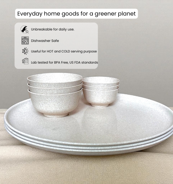 Pello 9 Piece Dinner Set | Sand Beige