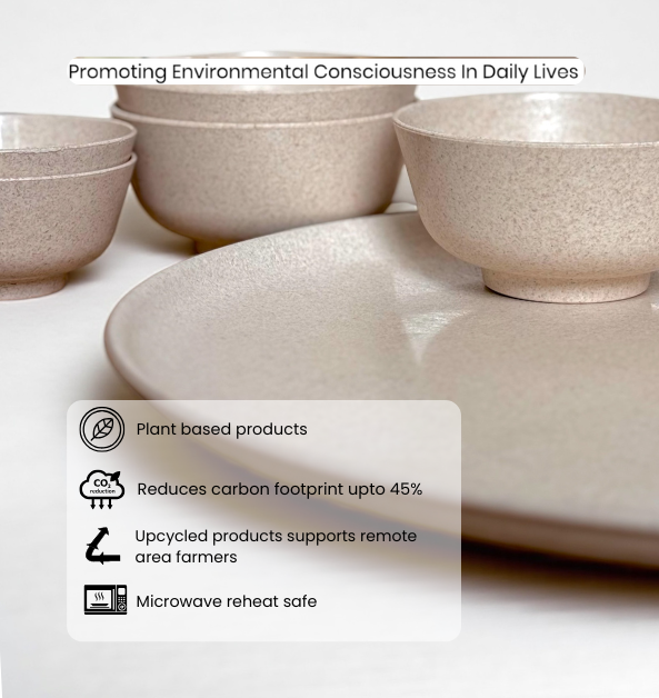 Pello 9 Piece Dinner Set | Sand Beige