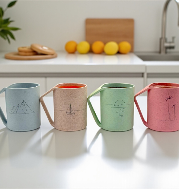 Tri Mug | 375ml | Set of 4 | Multicolour