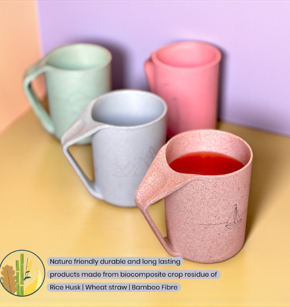Tri Mug | 375ml | Set of 4 | Multicolour