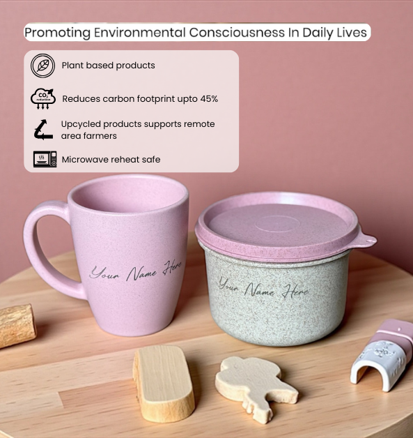 Classic Mug with Prestige Snack Box | Chroma Pink | Personalised