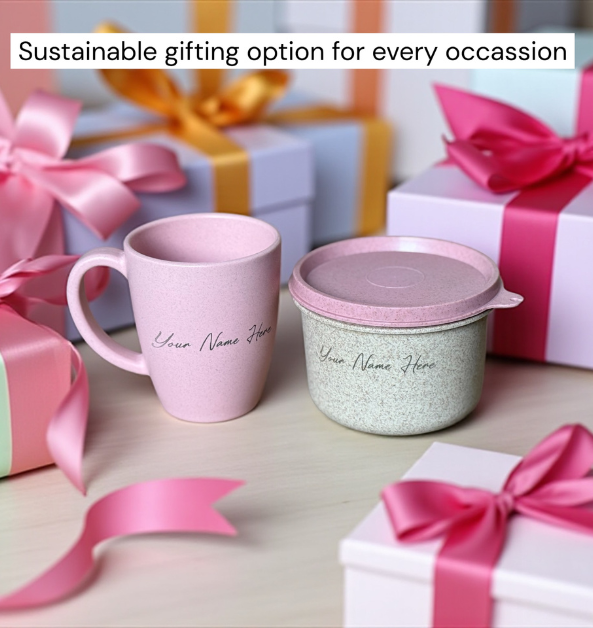 Classic Mug with Prestige Snack Box | Chroma Pink | Personalised