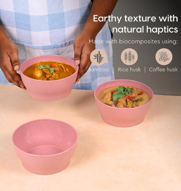 Ivalo Bowl | 600ml | Set of 3 | Chroma Pink