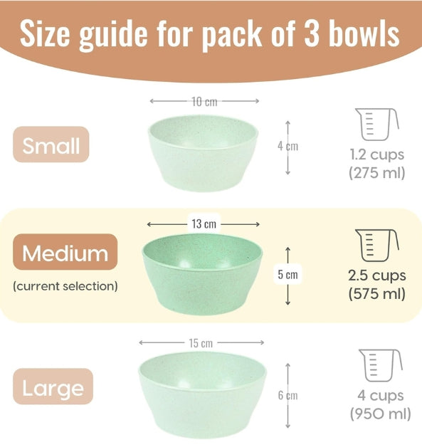 Ivalo Bowl | 600ml | Set of 3 | Pearl Green