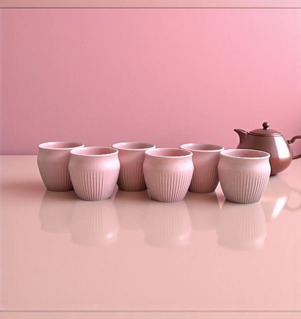 Kulhad | 200ml | Set of 6 | Chroma Pink Pink