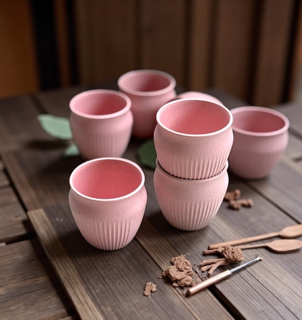 Kulhad | 200ml | Set of 6 | Chroma Pink Pink