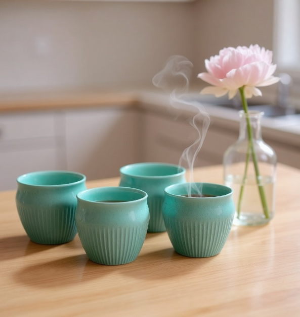 Kulhad | 200ml | Set of 6 | Pearl Green