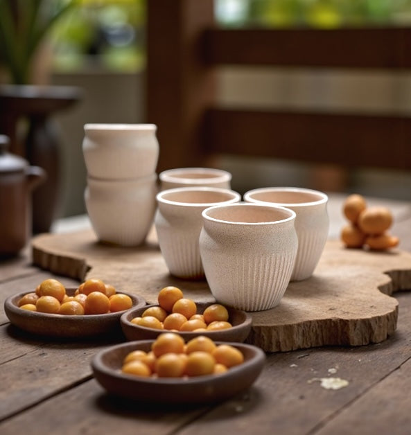 Kulhad | 200ml | Set of 6 | Beige