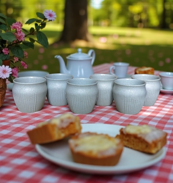 Kulhad | 200ml | Set of 6 | Glacier Blue