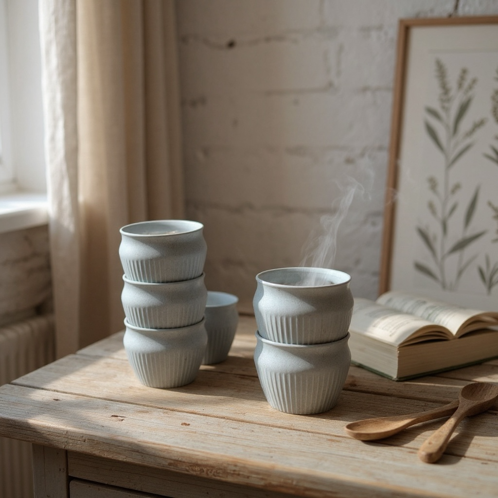 Kulhad | 200ml | Set of 6 | Glacier Blue