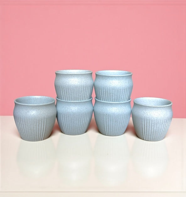 Kulhad | 200ml | Set of 6 | Glacier Blue